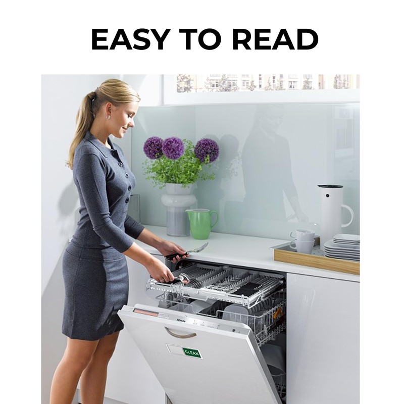 Premium Clean Dirty Magnet for Dishwashers (Green/Red)