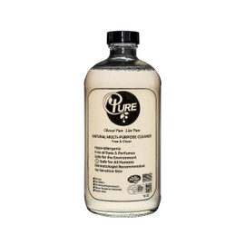 Pure Natural Multi-Purpose Cleaner, Free & Clear, 16 oz, Hypo-allergenic, No Dyes & Perfumes, Safe for Environment & Humans