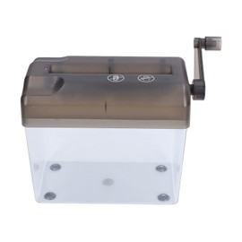 Manual Shredder, Portable Paper Shredder, Hand Crank, Mini Hand Shredder, Professional Handmade Straight Cutting Machine for Bills, Small Notes, Letters, Office, School, Home, Grey