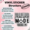 (3pcs) Teacher Mode On Sticker Set Funny Teacher Quote Gifts