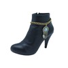 TrendyFashionJewelry TFJ Women Western Boot Chain Metal Bracelet Anklet High