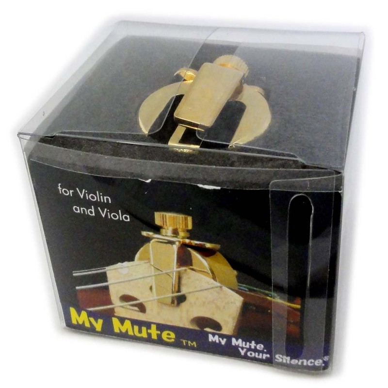 My Mute バイオリン用消音器 高級金メッキ仕上げ 重量約65g MM-V