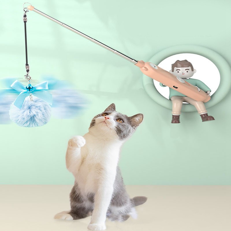 Cat Laser Pointer Pen Toy Double Head Retractable Rod Multiple