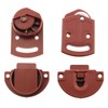 HJGarden 2Pairs Old-Fashioned Wardrobe Sliding Door Roller Gear Track Panel