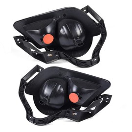 CNNELL Fog Lights Compatible with 2003-2006 Chevy Avalanche 1500 with Lower Body Cladding/2002 Chevy Avalanche 1500/2002-2006 Chevy Avalanche 2500 Driver & Passenger Side Fog Light Lamps, Smoky lens