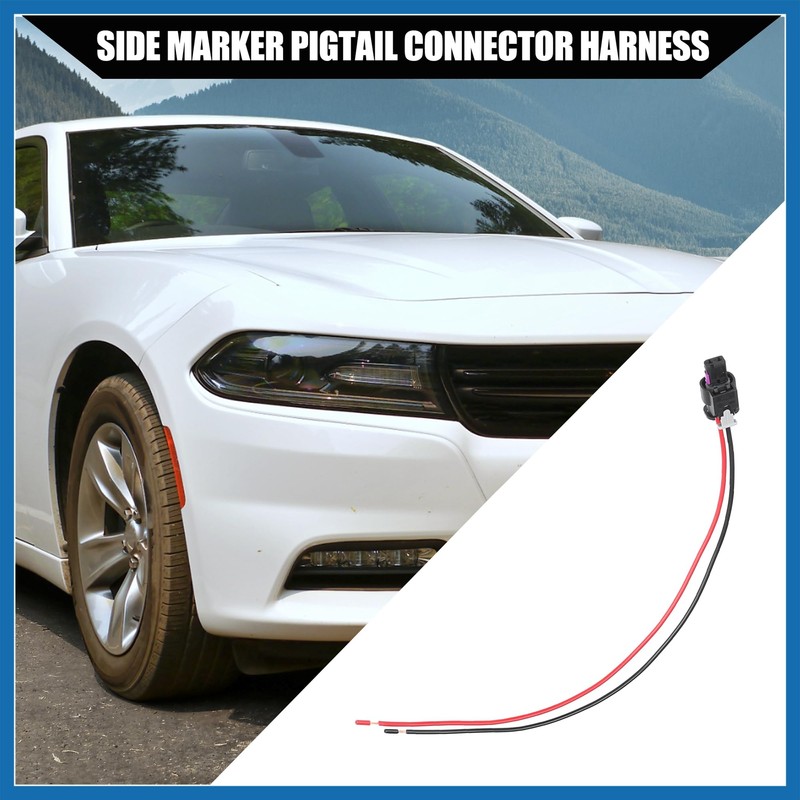 A ABSOPRO Car Side Marker Pigtail Connector Harness for Dodge