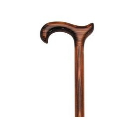 Men Extra Wide Ergonomic Derby Cane Scorched Cherry -Affordable Gift! Item #DHAR-9764800