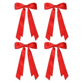 4 Pieces Of Red Bow Hair Clip, Streamer Butterfly Clip, Sweet And Cute Hair Accessories, Children'S Hair Accessories.