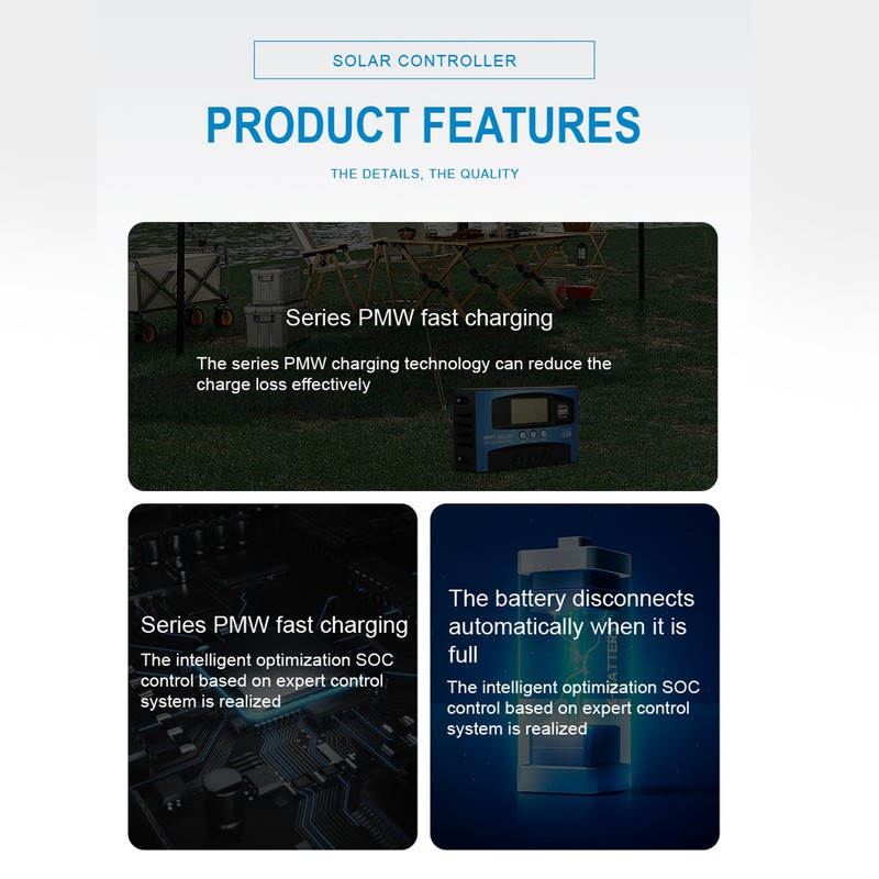 Solar Charge Controller MPPT Solar Charge Controller Solar Panel Regulator