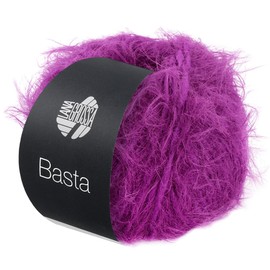 LANA GROSSA Basta Yarn in Fake Fur Look, Loosely Twisted from Fringe Effect and Merino Fibres, Hand Knitting Yarn Made of 50% Virgin Wool (Merino) and 50% Polyamide, 50 g Wool for Knitting and