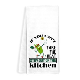 FITIE Funny Pickleball Gifts Kitchen Towels, Stay Out of The Kitchen Pickleball Dish Towels Tea Towels, Gifts for Pickleball Lovers Hand Towels, Pickleball Gifts for Women Men, 16x24 Inch