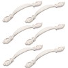 Aigeou 6 Pack Ivory White Cabinet Handle Pulls 2-12 (64mm)