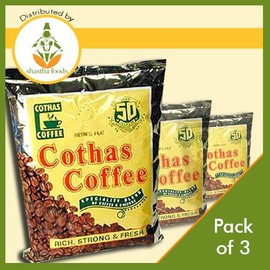 Cothas Coffee South Indian Filter Coffee (Pack of 3) Each Pkt 1 Lb (454 Gms) B-A