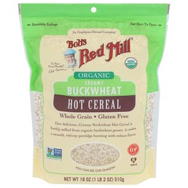 Bob's Red Mill Organic Gluten Free Creamy Buckwheat Hot Cereal, 18 Ounce (Pack of 3)