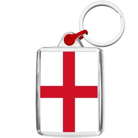 Pixly® England Flag Keyring Key Fob England Great Britain UK Country Keychain Keepsake Souvenir Gift