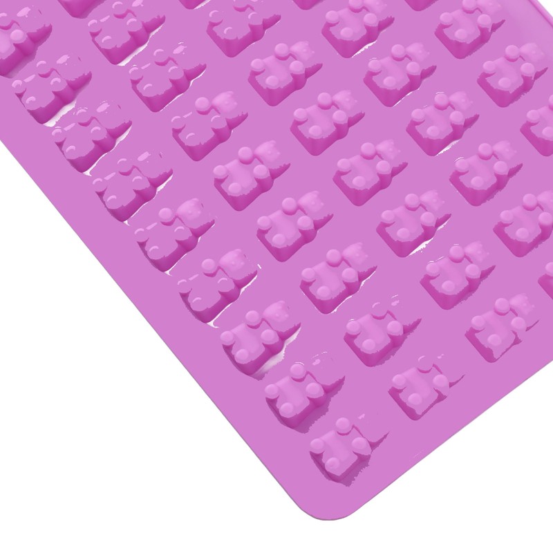 10pcs Silicone Candy Mold Mini Dinosaur Bear Heart Donut Shape