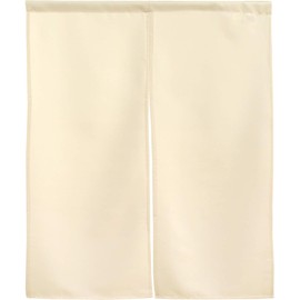 Noren, Flameproof, Plain, 14 Colors, Sizes, Dividers, Half Noren, Flameproof Plain, Width 29.5 x Length 35.4 inches (75 cm) x Length 35.4 inches (90 cm) (Ivori 11852)