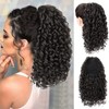 Shinon 14 Inch Short Afro Kinky Ponytail Clip In Synthetic