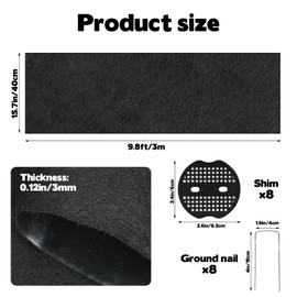 CIEOVO Pools Floor Protector Pathways Mat, Absorbent Slip-Proof Backing Spa Pool Ground Pad Ground Walkways for Above Ground Pools Protecting Pools Lawns