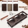 Suclain 3 Pcs Glass Coffee Bean Container 44 oz Airtight