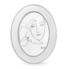 SWTHONY Oval 5 x 7 Picture Frames, Silver Modern 5