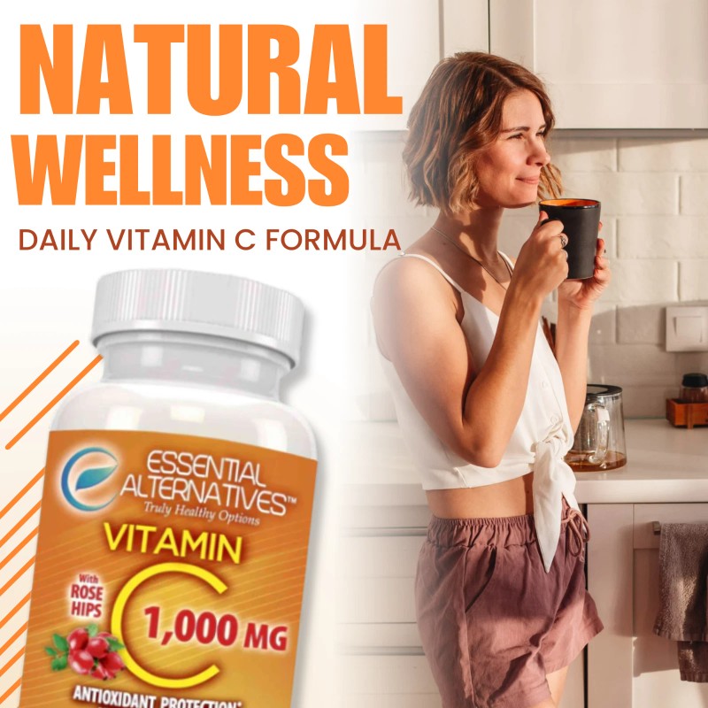 LHA Vitamin C with Rosehip – 60 Tablets, Daily Wellness