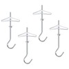 HARSKIYER 4pcs 4'' / 100mm Swag Hooks for Ceiling Hanging,