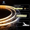 PAUTIX COB LED Strip Light CCT Tunable White IP65 Waterproof,CRI90+