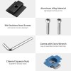 Anbte 10Pcs Solar Panels Mid Clamps for Unistrut Aluminium Panel