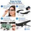 Rechargeable LED Magnifying Glasses for Detail Work – 1.5X–5X Interchangeable