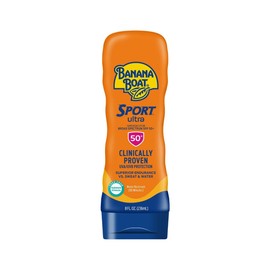 Banana Boat Sunscreen Sport Performance Broad Spectrum Sun Care Sunscreen Lotion - SPF 50, 8 Fl Oz (Pack of 1)