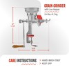 Victoria Manual Cast Iron Grain Mill with Low Hopper, Premium