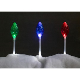 Brite Star 3 Ct Amazing C7 Snowfall LED Light Show Pathmarkers