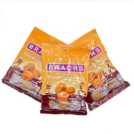 Sweet Craze Nips Bundle, Caramel Flavor 3.25oz each, 3 total bags! Gluten free candy, Individually wrapped