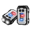 PINSAI 2 Pack Mini Keychain Flashlight with Clip, LED Magnetic