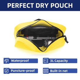 THURSO SURF Waterproof Fanny Pack Dry Bag Floating Adjustable Waist Strap Keep Your Phone and Valuables Safe/Dry SUP Accessories Olive (Tangerine)