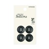 KIYOHARA NWN4074 Now Button, Biomass, Buffalo Style, 4 Holes, 4
