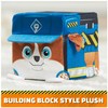 Rubble & Crew Stuffed Animals, Wheeler, 4-Inch Cube-Shaped Plush Toy