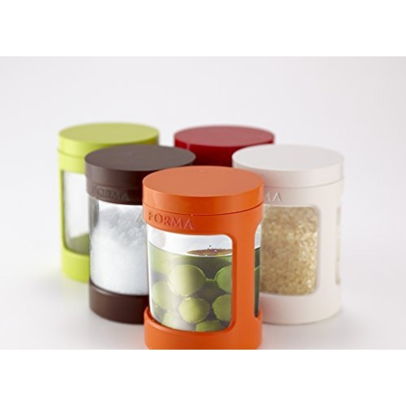 Asbel Glass Condiment Pot Mini "Forma" White 1130