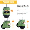 Stem Leveling Casters Wheel with Ratchet Handle Set of 4