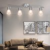 HiBay LED Track Lighting Fixtures, Rotatable 4-Light Ceiling Spot Light,