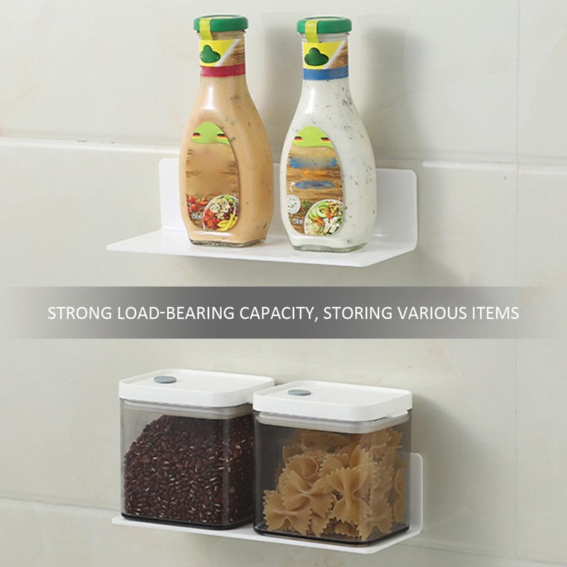 DHSBGWSX 4 Piece Acrylic Wall Shelf, Modern Wall Shelf, No