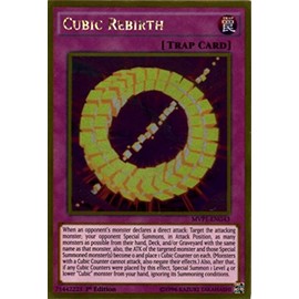 Yu-Gi-Oh! - Cubic Rebirth (MVP1-ENG43) - The Dark Side of Dimensions Movie Pack Gold Edition - 1st Edition - Gold Rare