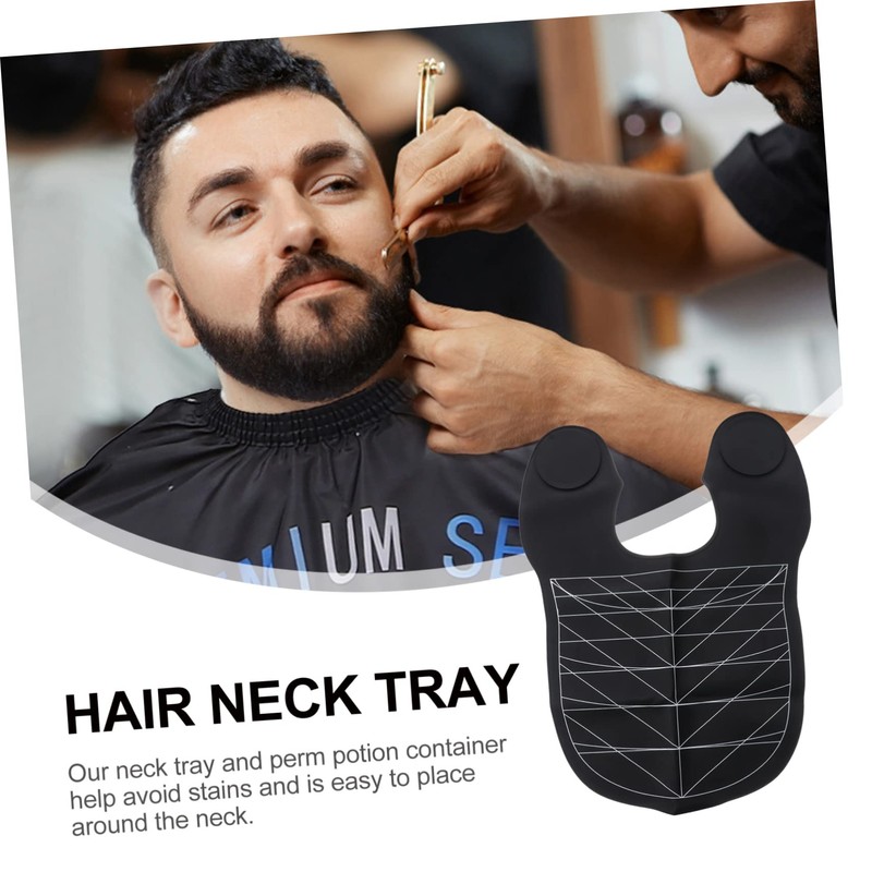 WOONEKY Leather Shawl Cloth Hair Neck Tray for Hair Washing