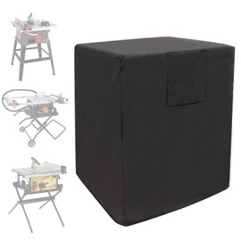 Table saw cover,Miter Saw Cover,Planers Cover,Table Saw Waterproof Outdoor Cover,Table saw accessories,Universal Dust guard Fit for Most Table saws and planer,Dustproof,Portable,24*24*30in,Black