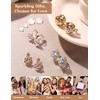 BESTEEL CZ Clip on Earrings Women - Hypoallergenic Non Pierced