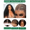 KLAIYI Pre Everything 13x4 Glueless Wig Water Wave Mix Jerry