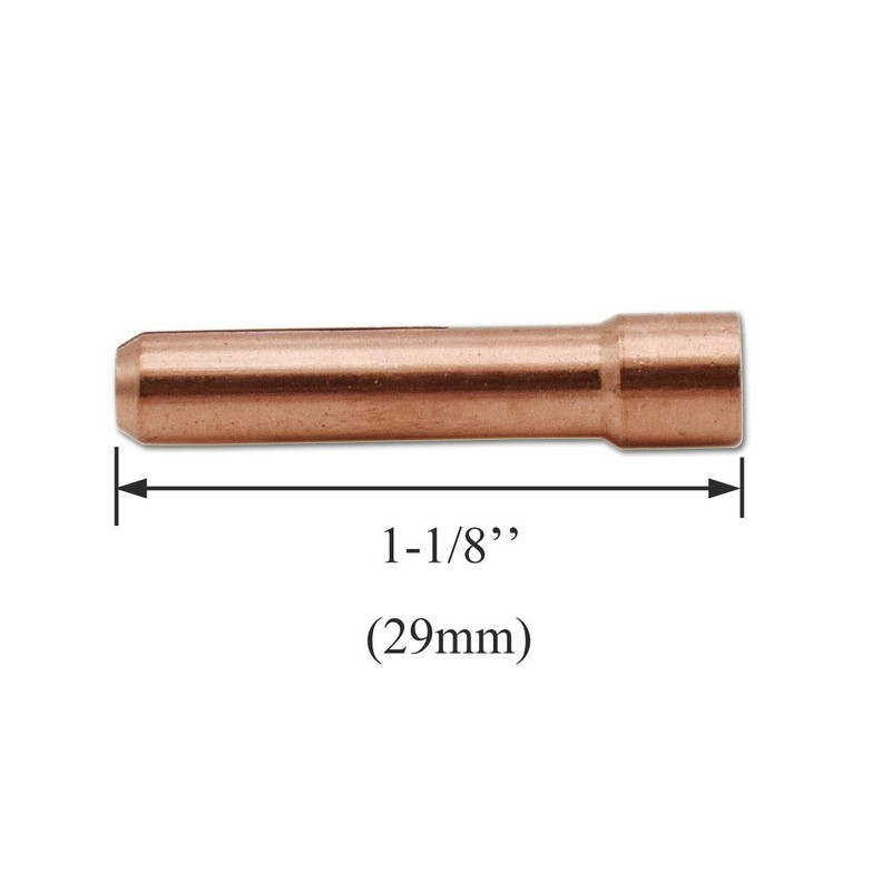 10PK TIG Stubby Collets 10N25S 1/8" & 3.2mm for WP