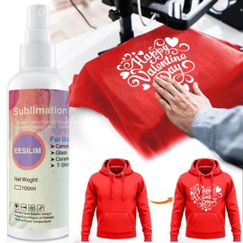 Coating Spray for Cotton Shirts,100ML Plus Spray for Cotton Blanks Shirts Polyester Tote Bag, Super Print Adhesion & Quick Dry Waterproof High Gloss Finish