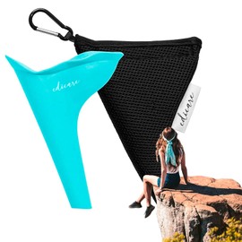 Edicare, Urinella for Women, Urinal, Pee Aid for Women, Portable, Reusable, Foldable, Practical and Comfortable, Travel, Outdoor Use (Turquoise)